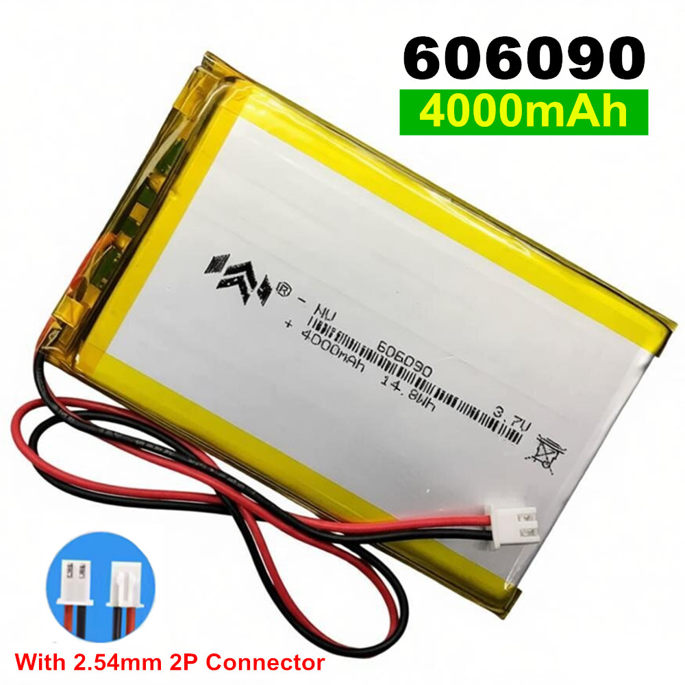 Smartwatch Headset - 4000mAh 3.7V 606090 With 2.54mm 2P