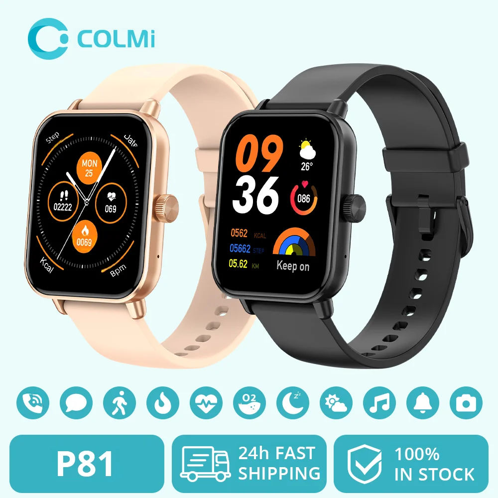 Smartwatch Instagram - COLMI P81 Voice Calling Smart Watch