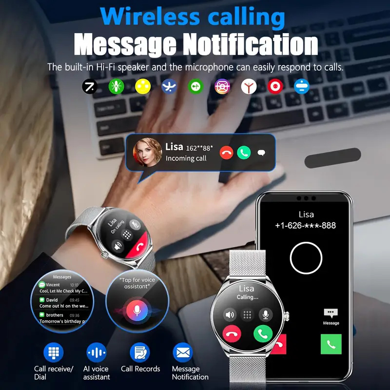 2026 New Ultra Thin Smart Watc - Smartwatch Face ulasan dan harga