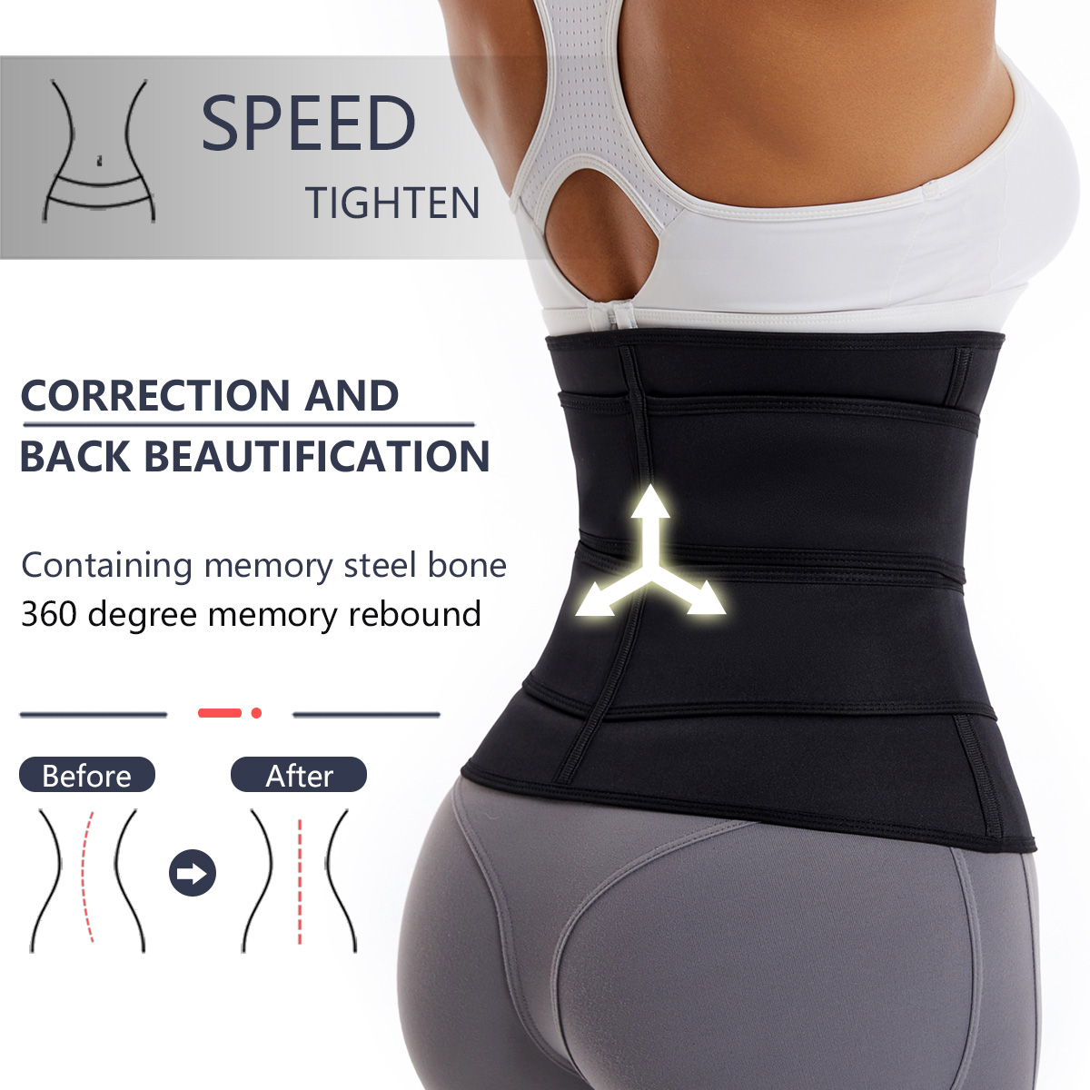 Women Waist Trainer Belt Doubl - Rugged Sport Strap ulasan dan harga