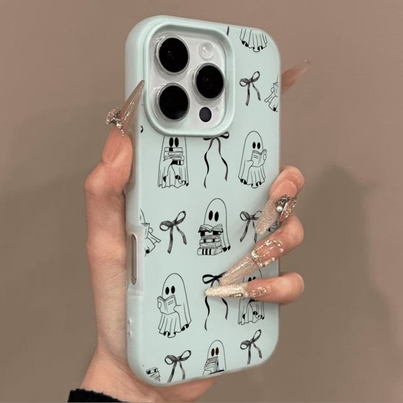 Cute Halloween Book Ghost Bow  - Apple Iphone 15 Pro Max ulasan dan harga