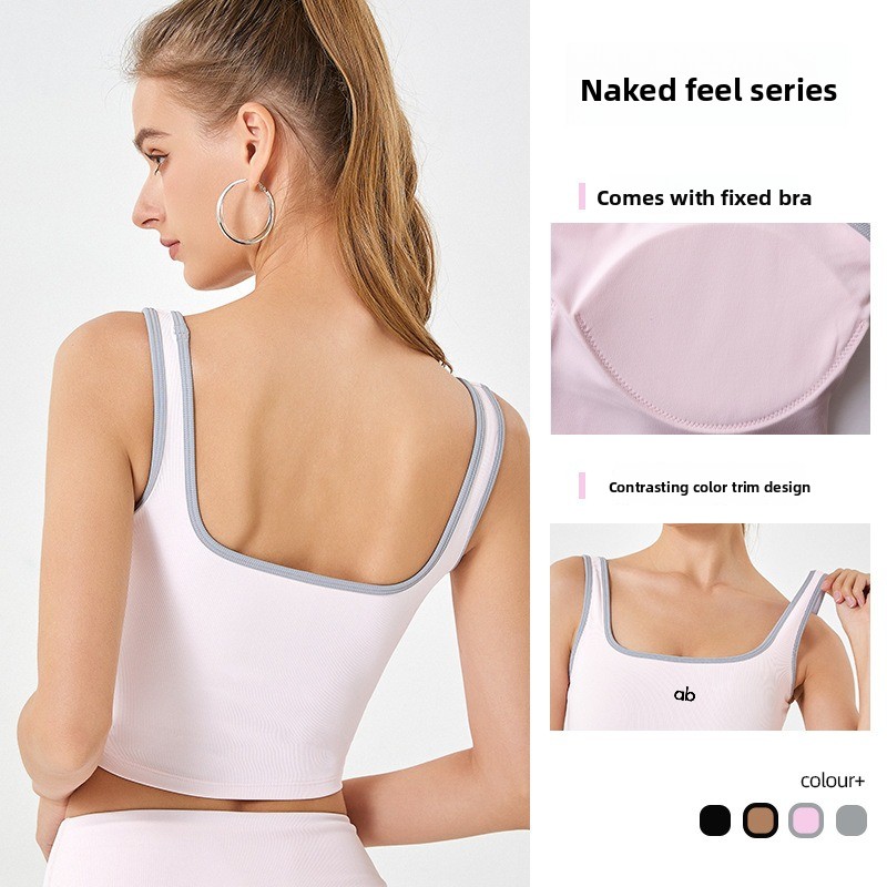 Women Summer Ribbed Yoga Tank  - Rugged Sport Strap ulasan dan harga