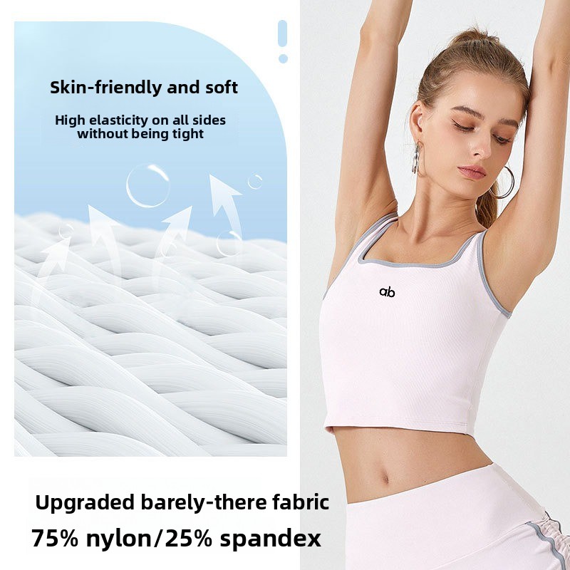 Women Summer Ribbed Yoga Tank  - Rugged Sport Strap ulasan dan harga