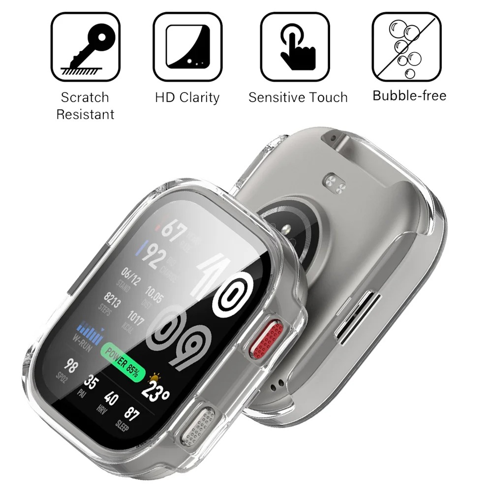 Glass+Case for Amazfit Bip Max - Amazfit Smartwatch Accessories ulasan dan harga