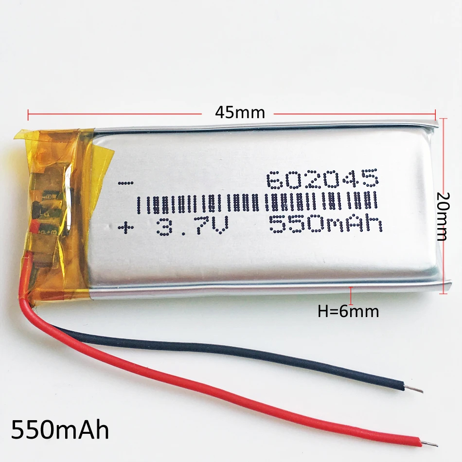Lot 10 PCS 3.7V 550mAh Lipo Re - Smartwatch Headset ulasan dan harga