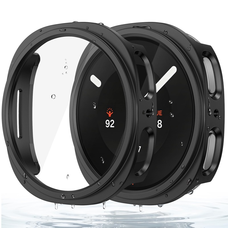 Tempered Glass+Case for Samsun - Smartwatch Band Accessories ulasan dan harga